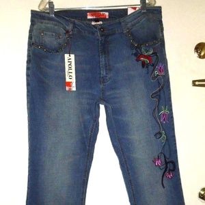 Beautiful Stretch  Embroidered Apollo Denim Jeans